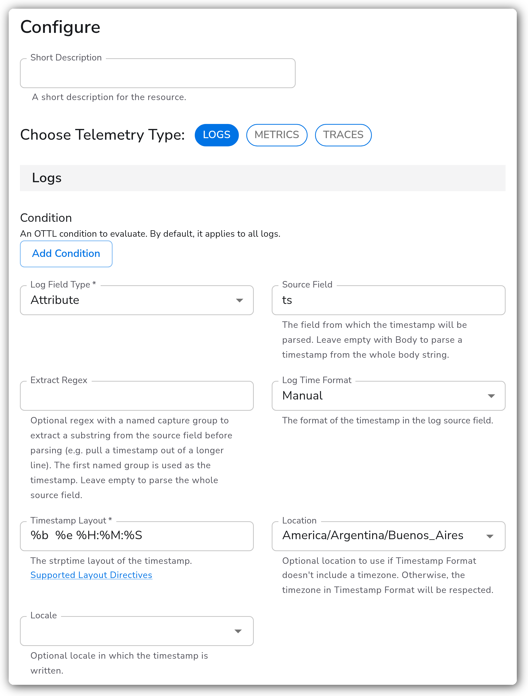 Bindplane docs - Modifying log body timestamps - Parse Timestamp