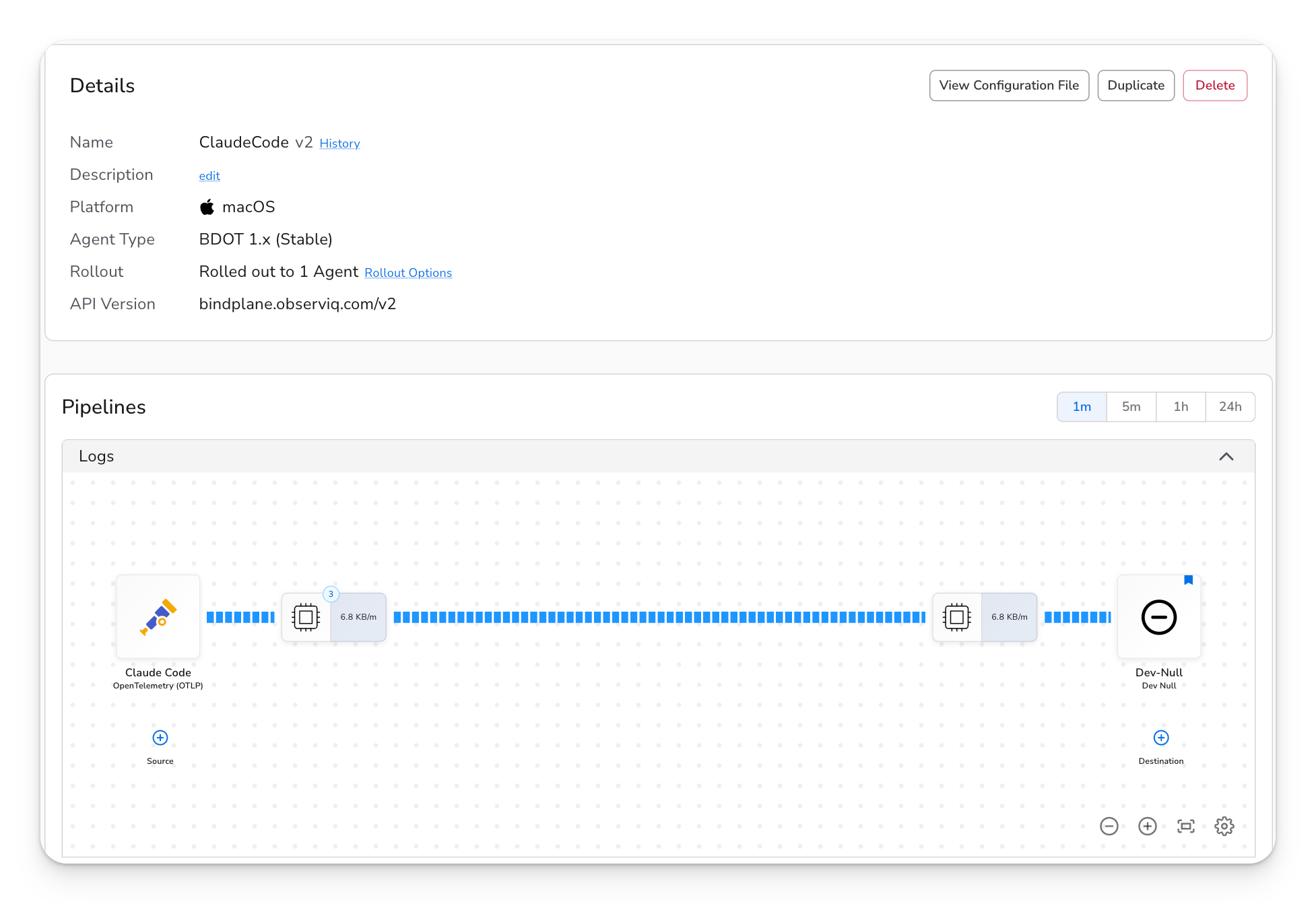 Bindplane docs - Send Claude Code telemetry to Bindplane - image 3