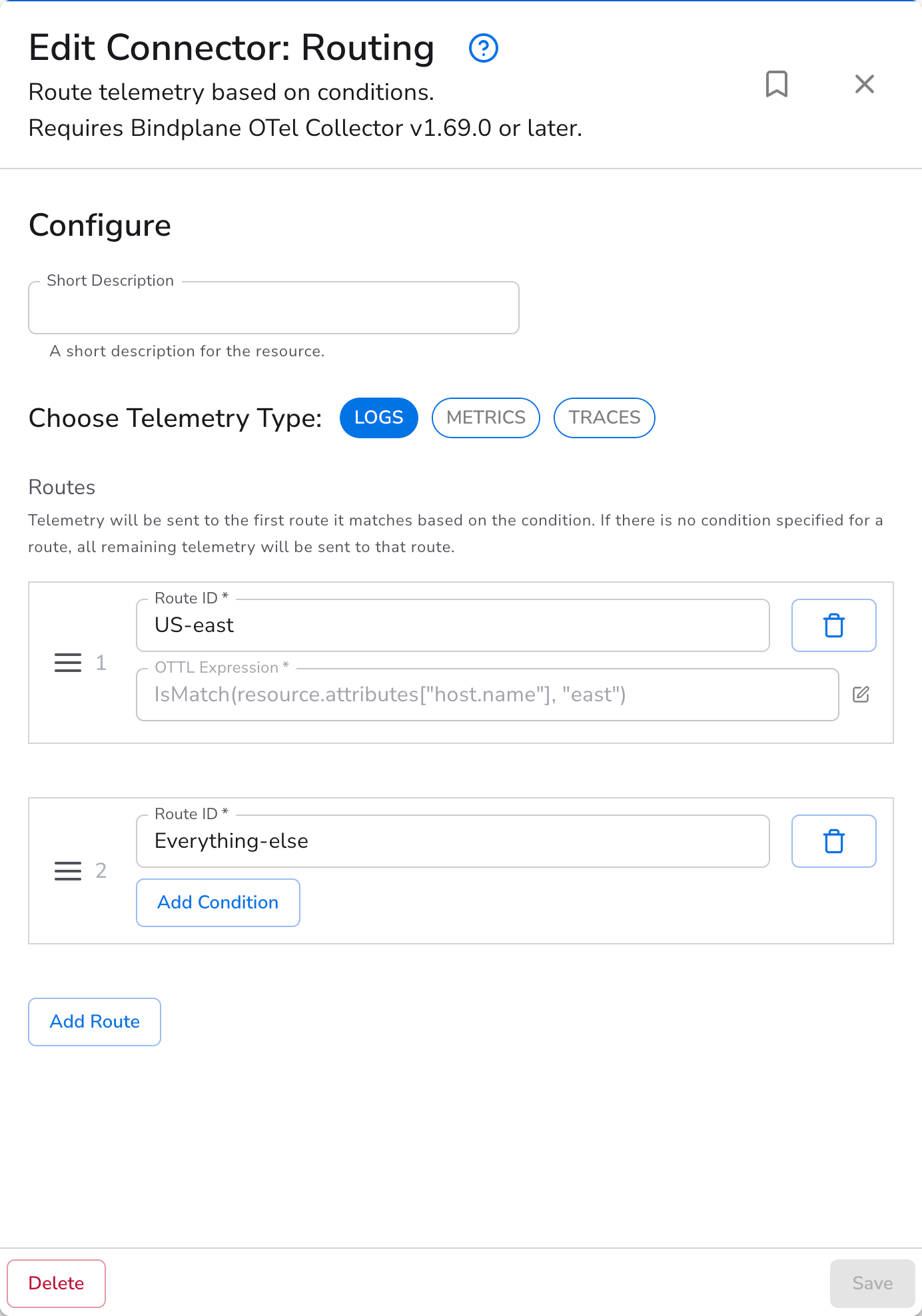 Bindplane docs - Migrate from Splunk to SecOps - Routing Connector configuration with region-based routes